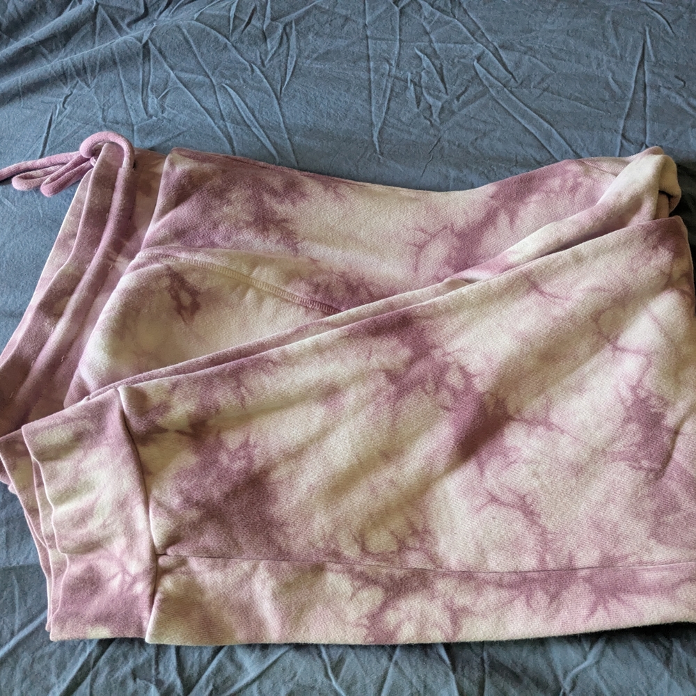 Tie-Dye Pink and Cream Skirt
